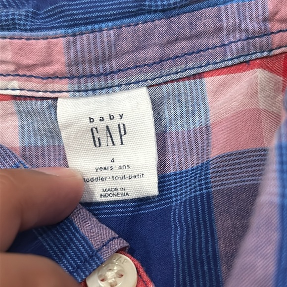 Baby GAP & OshKosh B’Gosh Half-Sleeve Button Down Shirts Size 4T - Picture 3 of 11